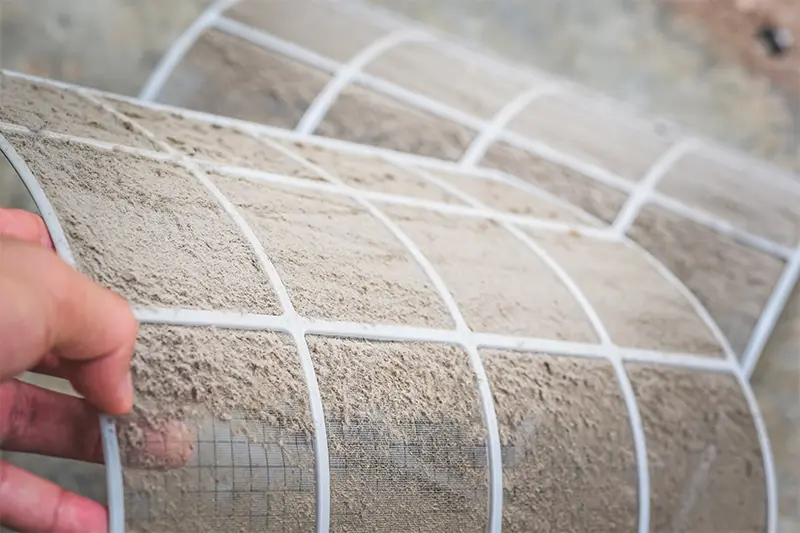 air conditioner blowing hot air due to clogged filter